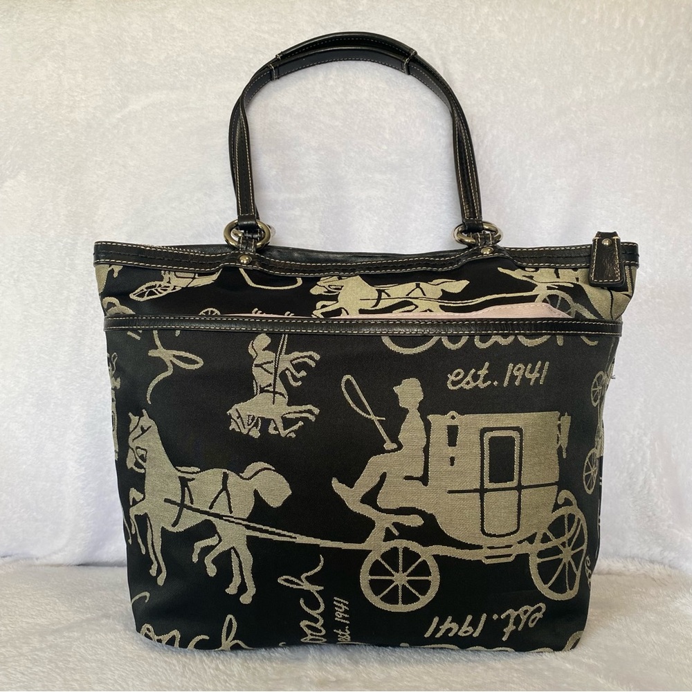Coach Y2k City Zip Horse and Carriage Tote Bag